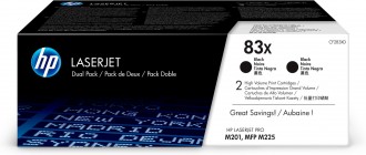 HP CF283XD set 2 tonere Black (83X), 2 x 2.200 pagini