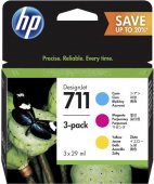 HP P2V32A set 3x29 ml C/M/Y ink pack (711)