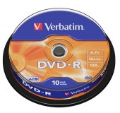 VERBATIM DVD-R 16X 4,7GB 10/Spindle