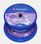  VERBATIM DVD+R 16X 4,7GB, 50/Spindle